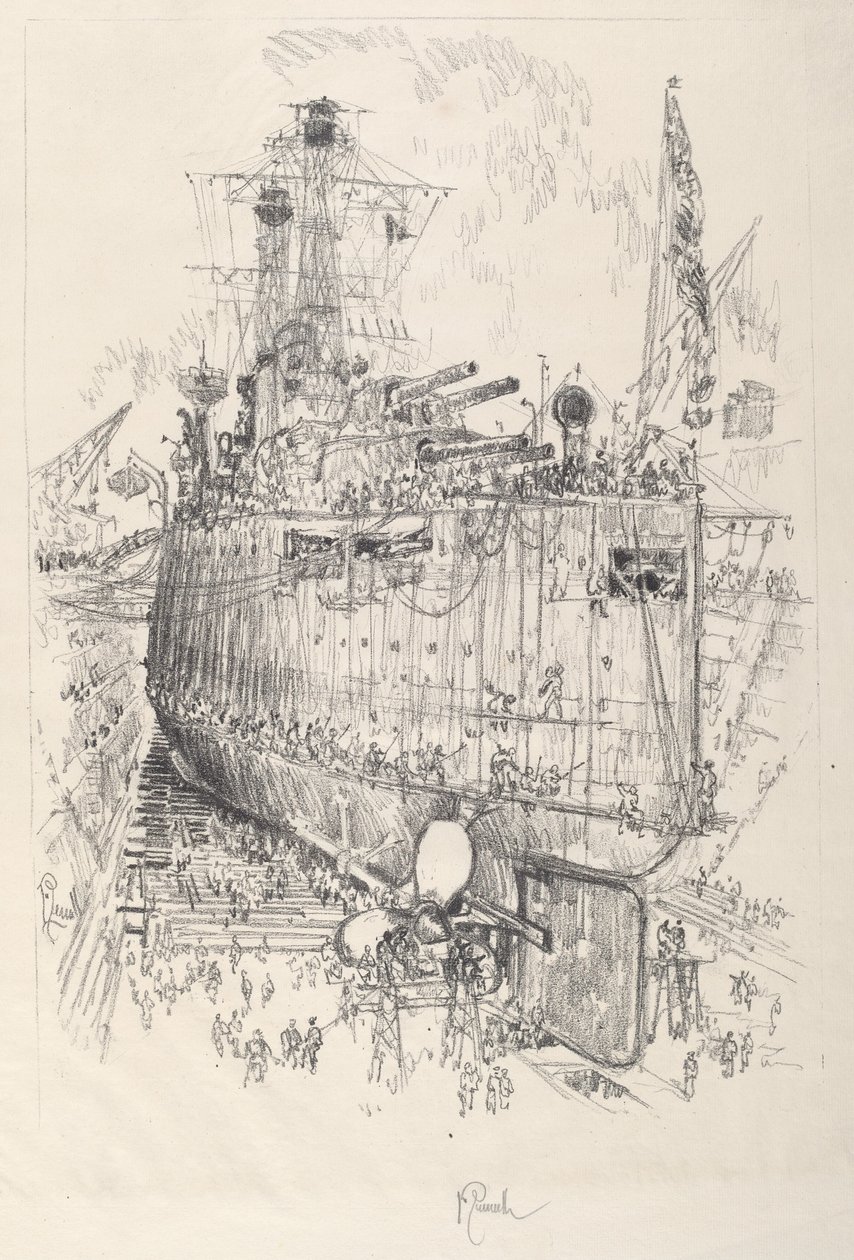 Myrorna, 1917. av Joseph Pennell