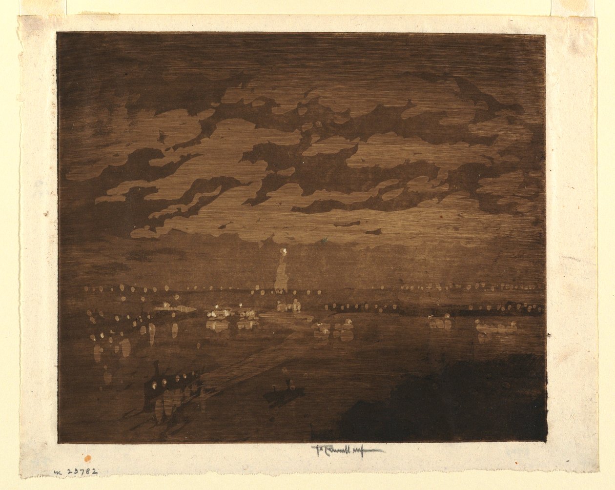 The Bay, New York av Joseph Pennell