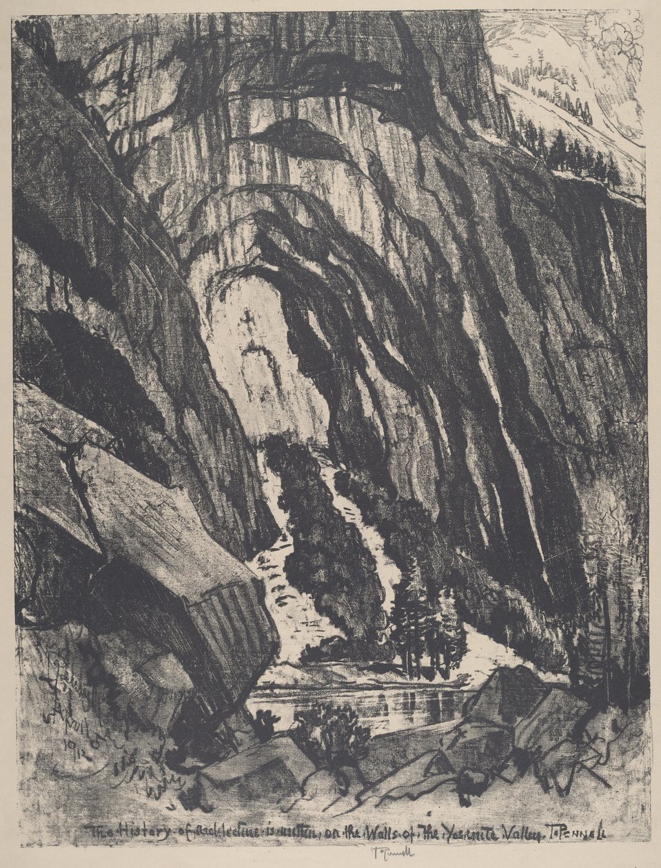Katedraldörren, 1912. av Joseph Pennell