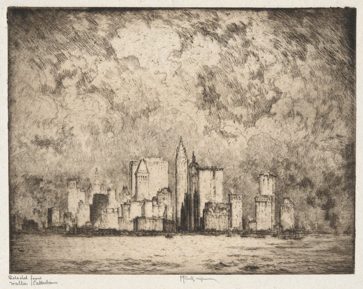 Staden 1915 av Joseph Pennell
