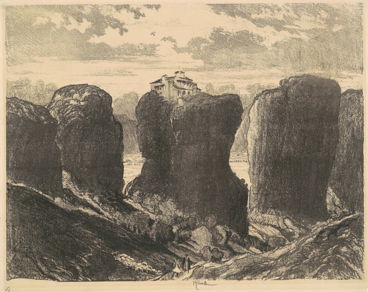 Treenighetens klippor, 1913. av Joseph Pennell