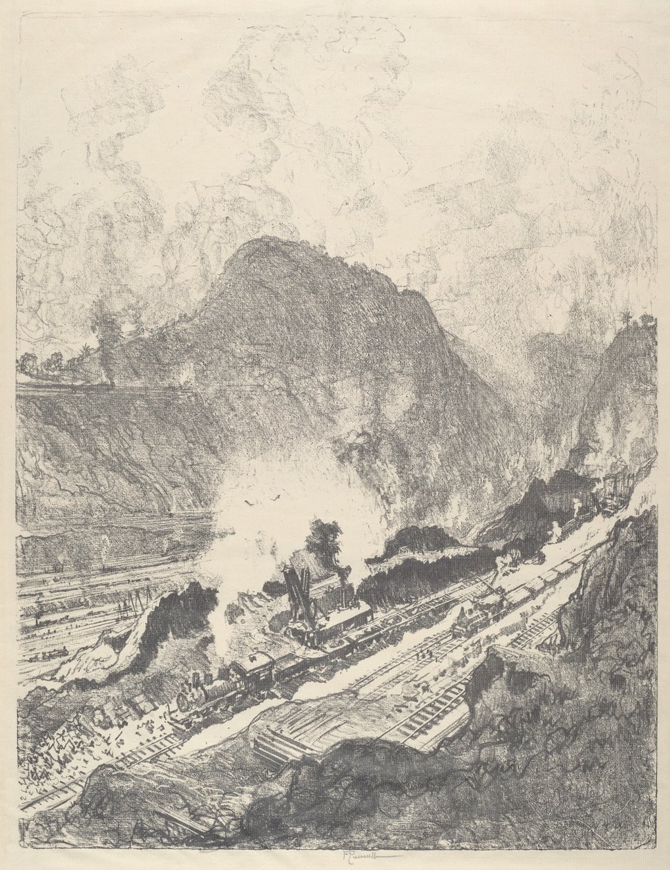 Snittet från Culebra av Joseph Pennell