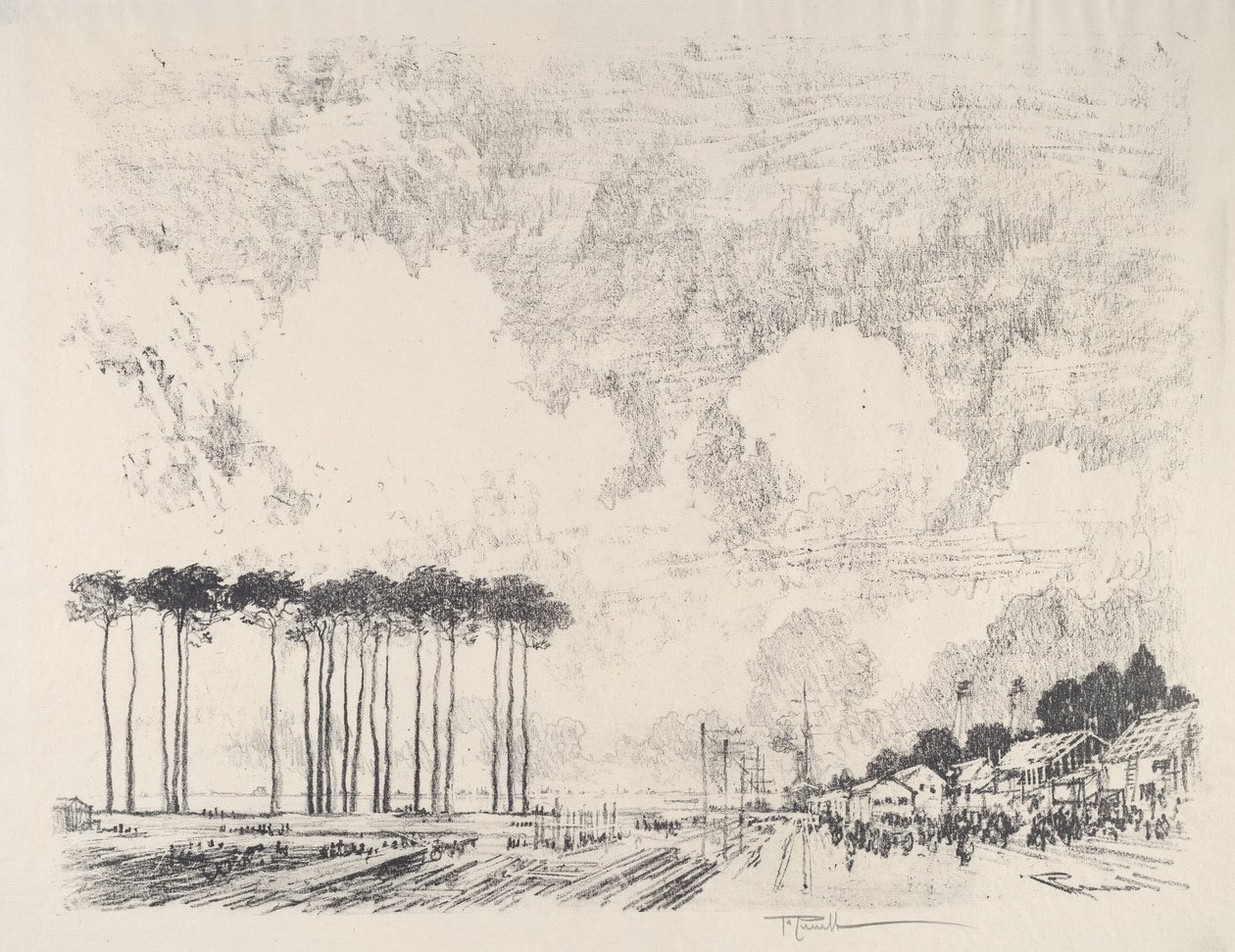 Ombordstigningslägret, Classic Grove av Joseph Pennell