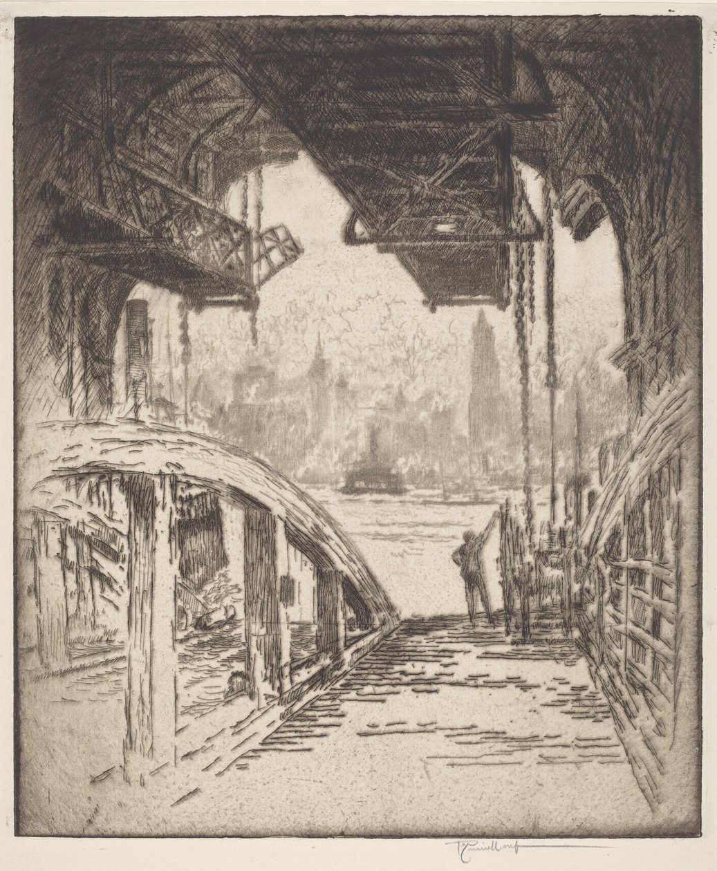 Färjehuset av Joseph Pennell