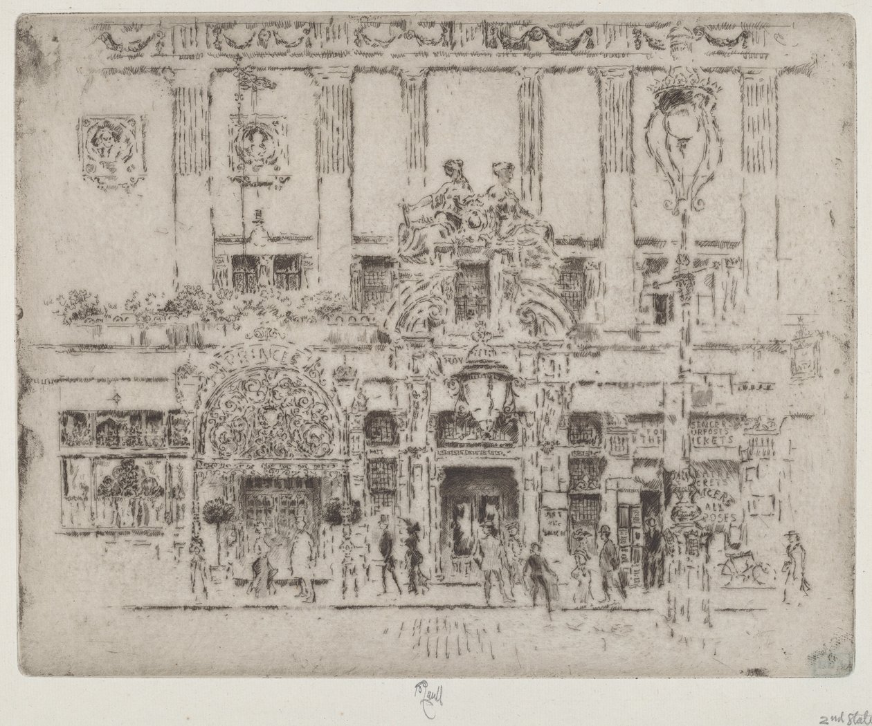 Institutet, Piccadilly av Joseph Pennell