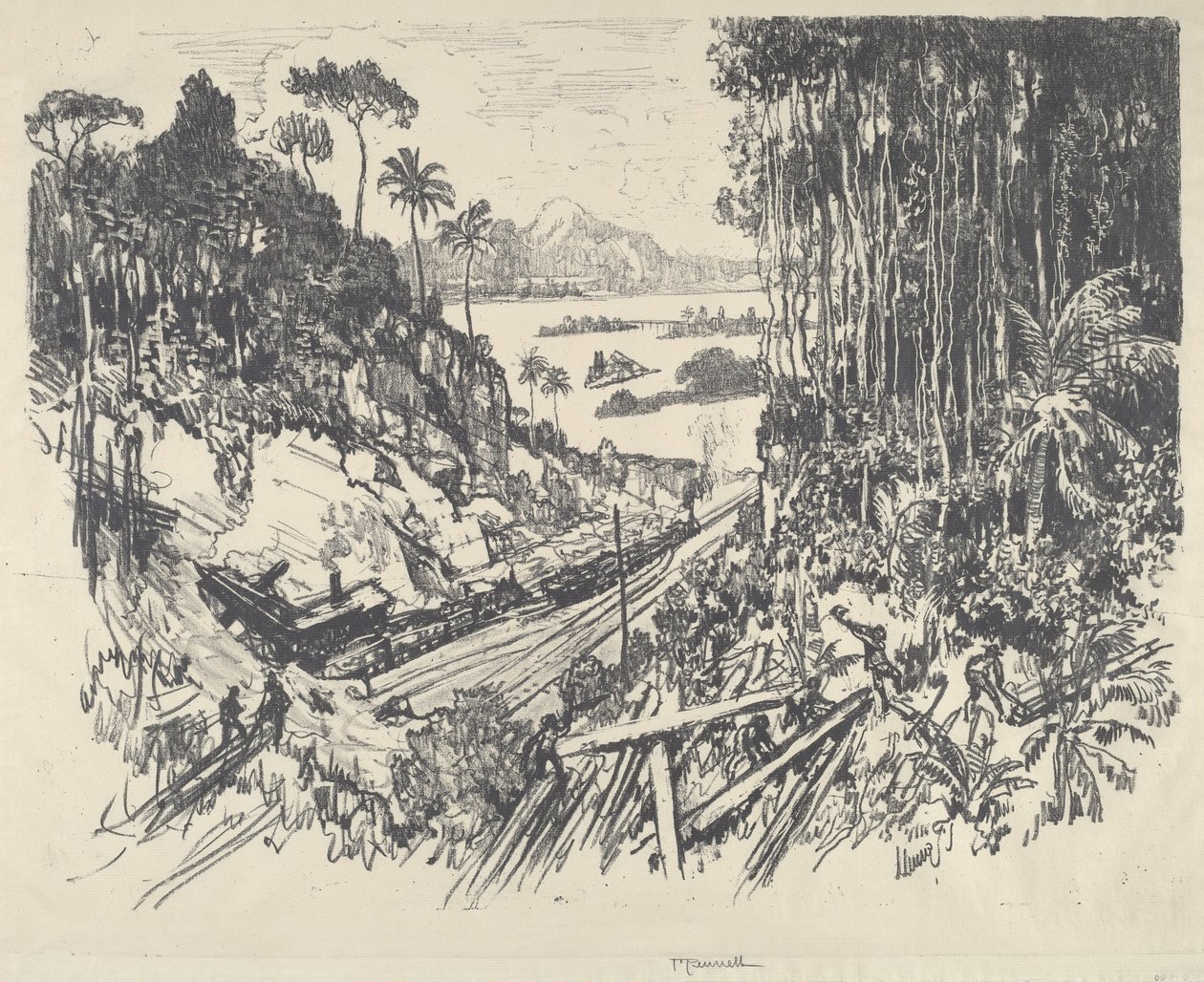 Djungeln, 1912. av Joseph Pennell
