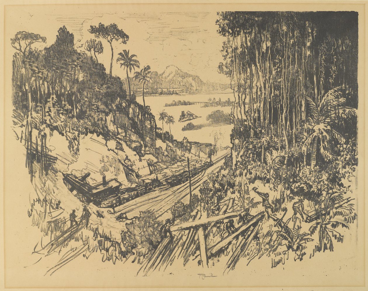 Djungeln, 1912 av Joseph Pennell