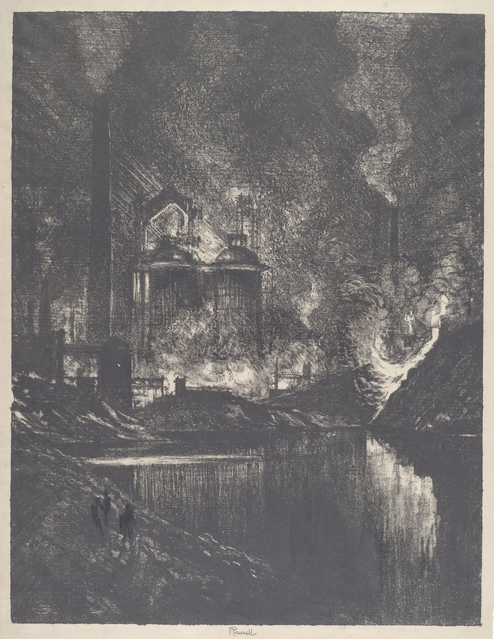 Eldsjön, Charleroi av Joseph Pennell