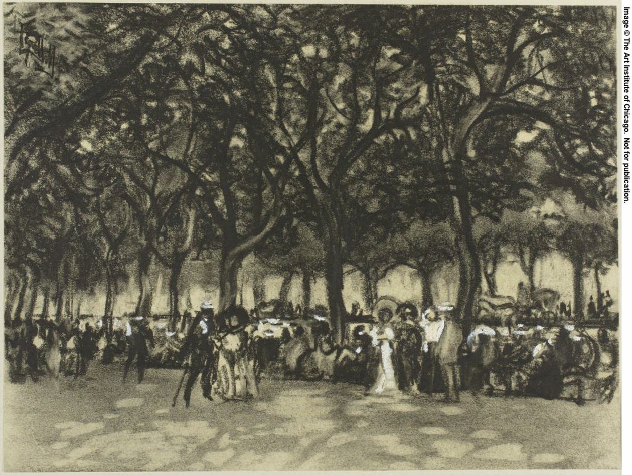 Promenaderna i Madrid av Joseph Pennell