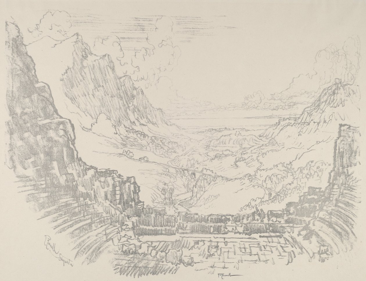 Teatern, Segesta av Joseph Pennell
