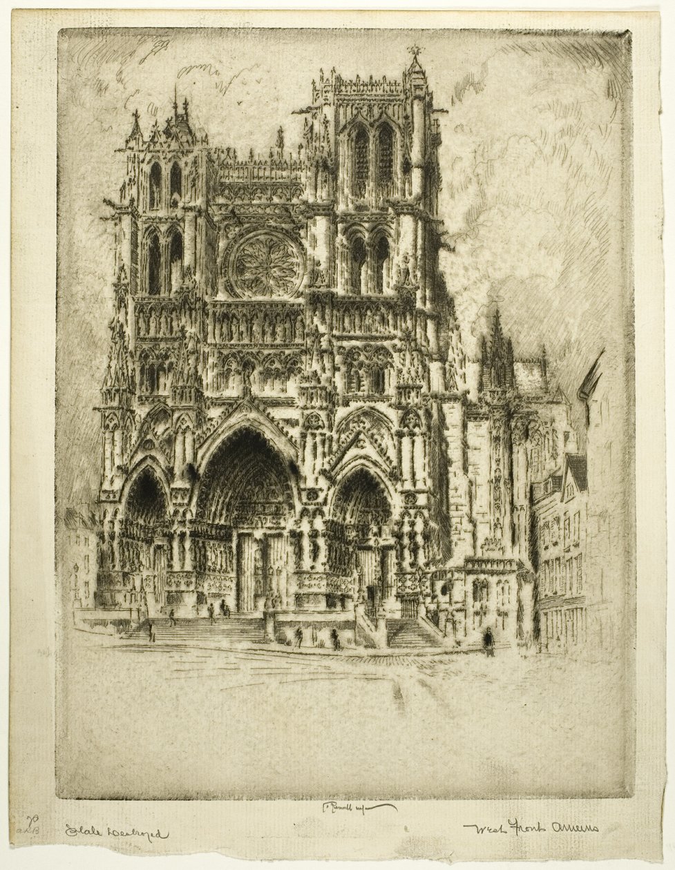 Västfronten, Amiens av Joseph Pennell