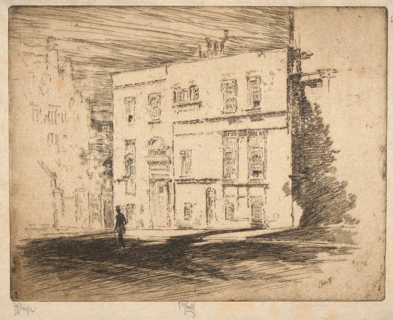 Vita huset: etsning av Joseph Pennell