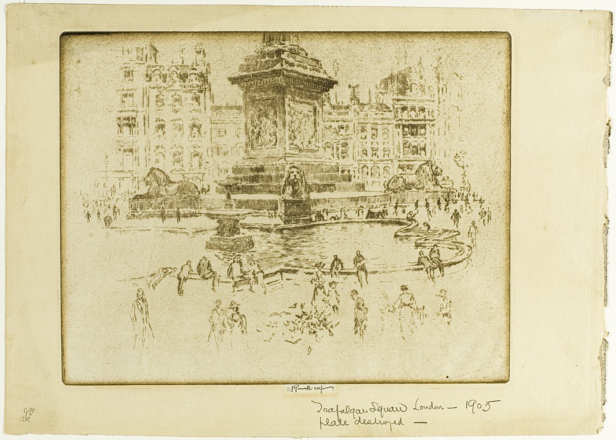 Trafalgar Square av Joseph Pennell