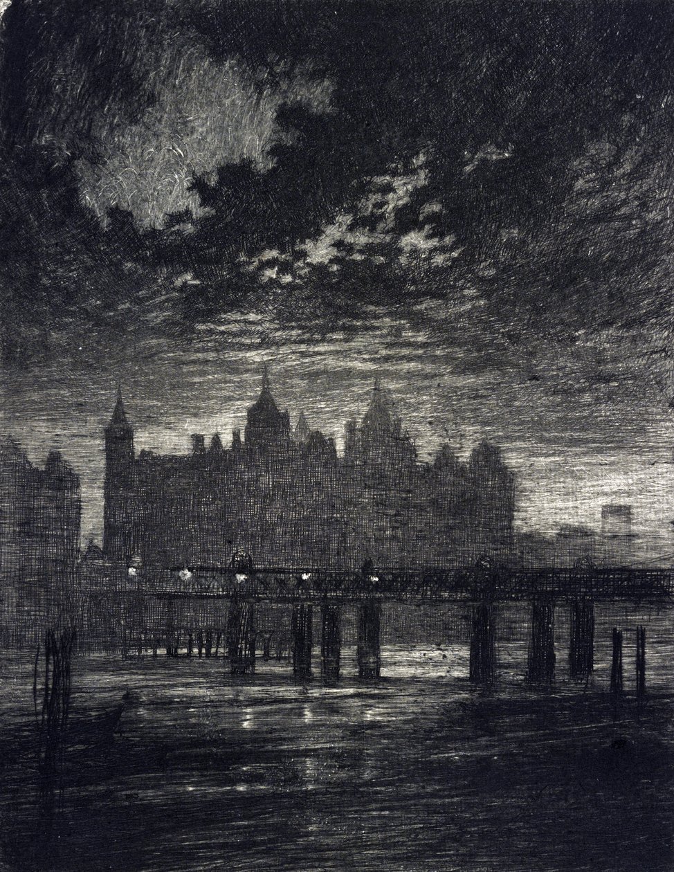 Whitehall Court i London. av Joseph Pennell