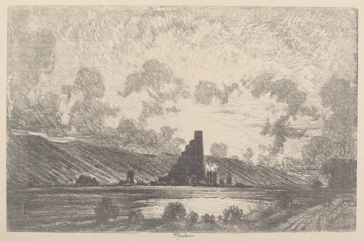 Work Castles, Wilkesbarre, 1910. av Joseph Pennell
