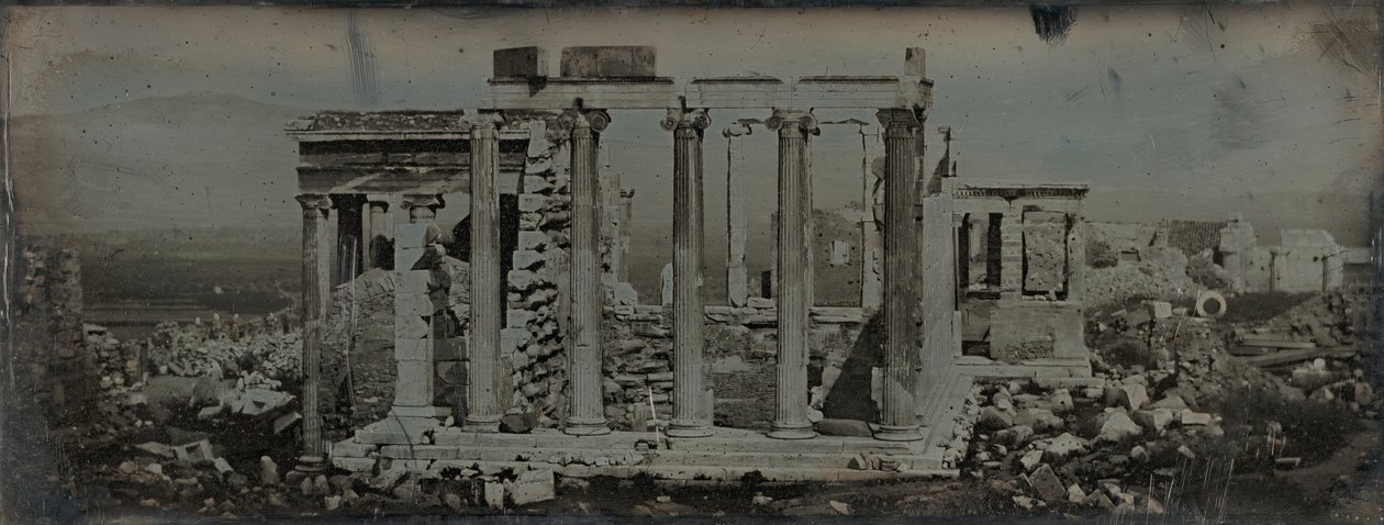 Erechtheion, Aten, 1842. av Joseph Philibert Girault De Prangey