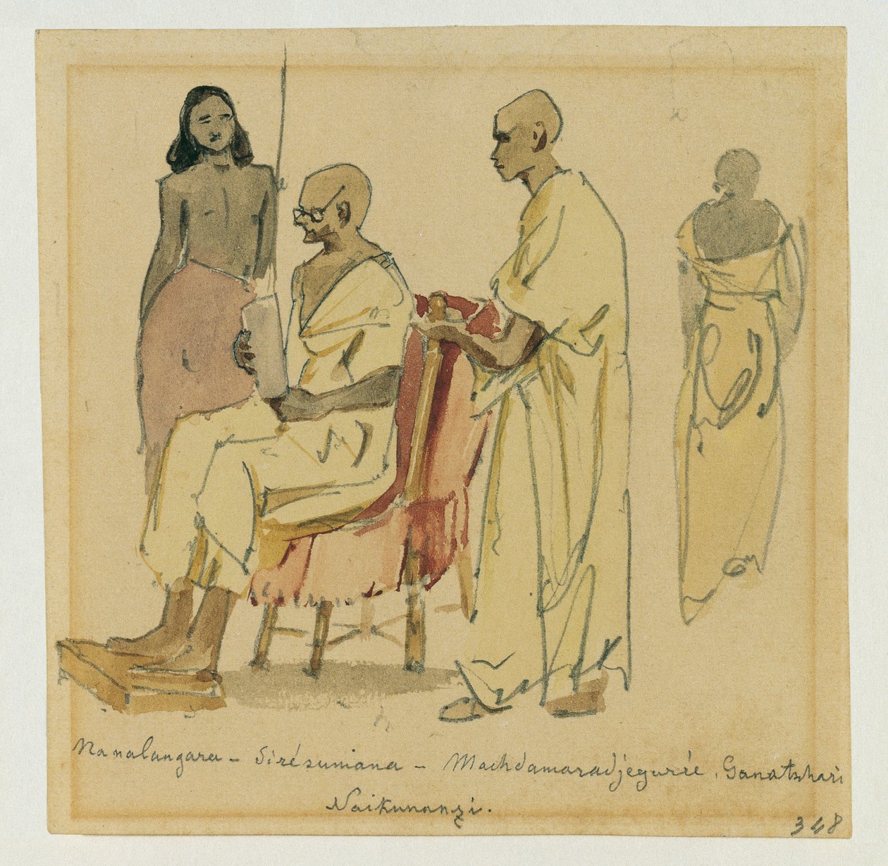 Buddhistisk överstepräst med assistent i Ceylon av Joseph Selleny