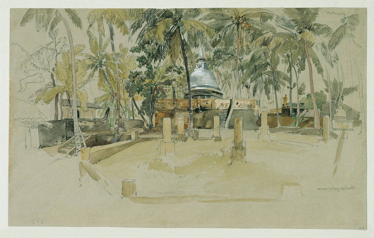 Buddhisttempel i Ceylon (Sri Lanka) av Joseph Selleny