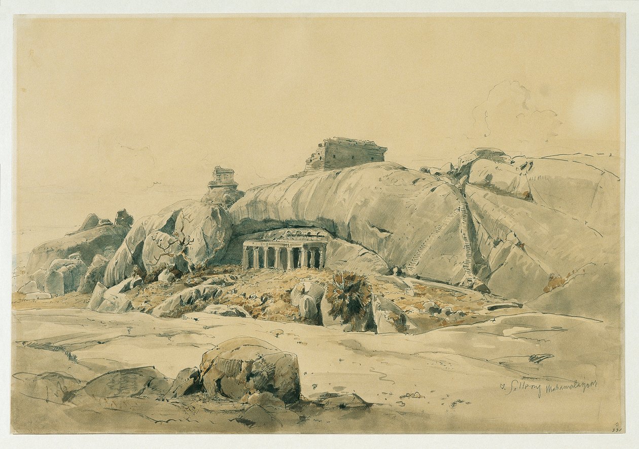 Rock Temples of Mamallapuram (Mahamaleipur), Indien av Joseph Selleny