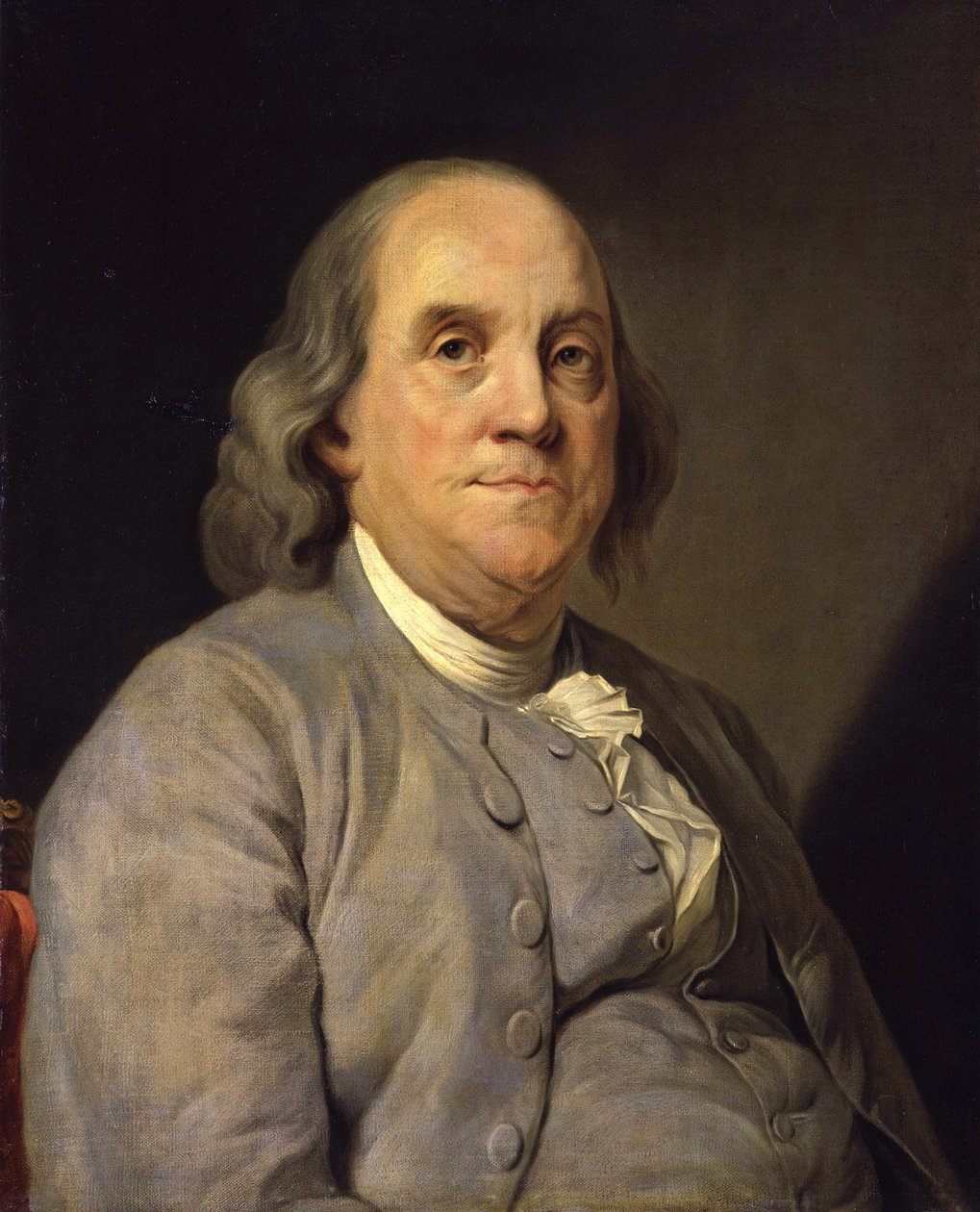 Porträtt av Benjamin Franklin av Joseph Siffred (after) Duplessis