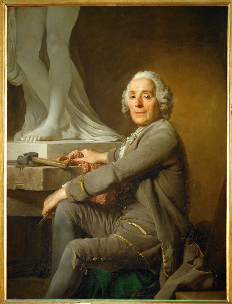 Christophe Gabriel Allegrain, skulptör... av Joseph Siffred Duplessis