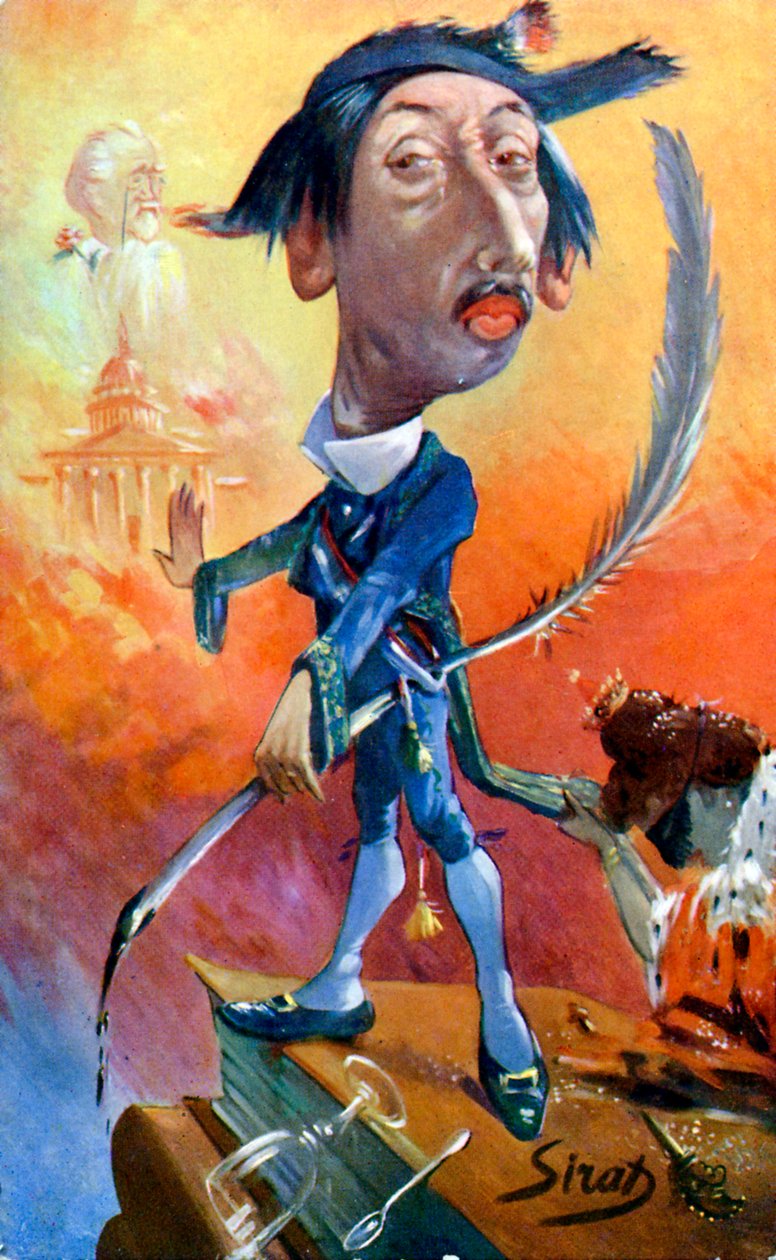 Maurice Barrès - karikatyr av Sirat av Joseph Sirat