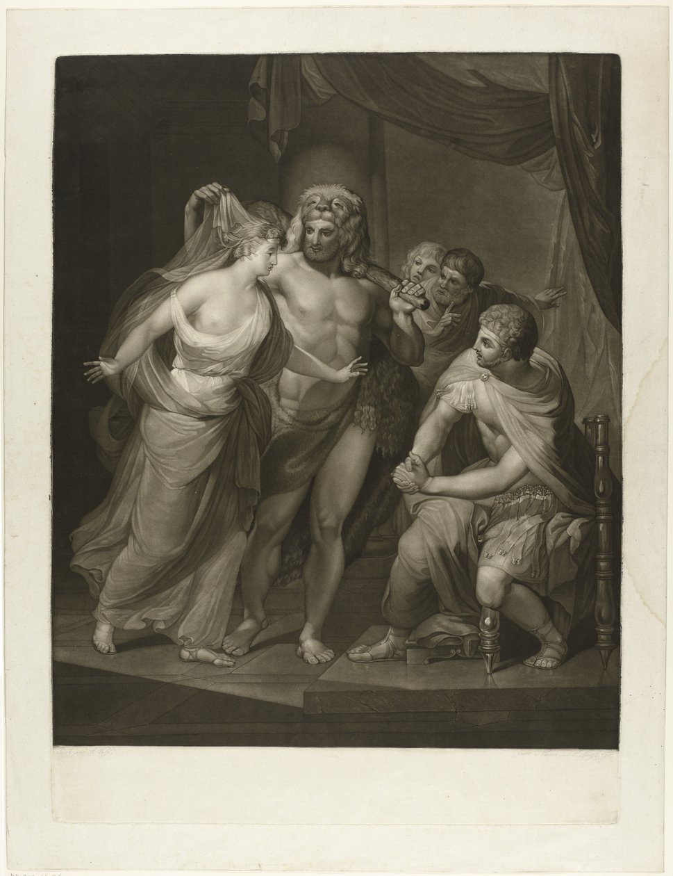 Hercules tar tillbaka Alcestis från underjorden av Joseph Spiegl