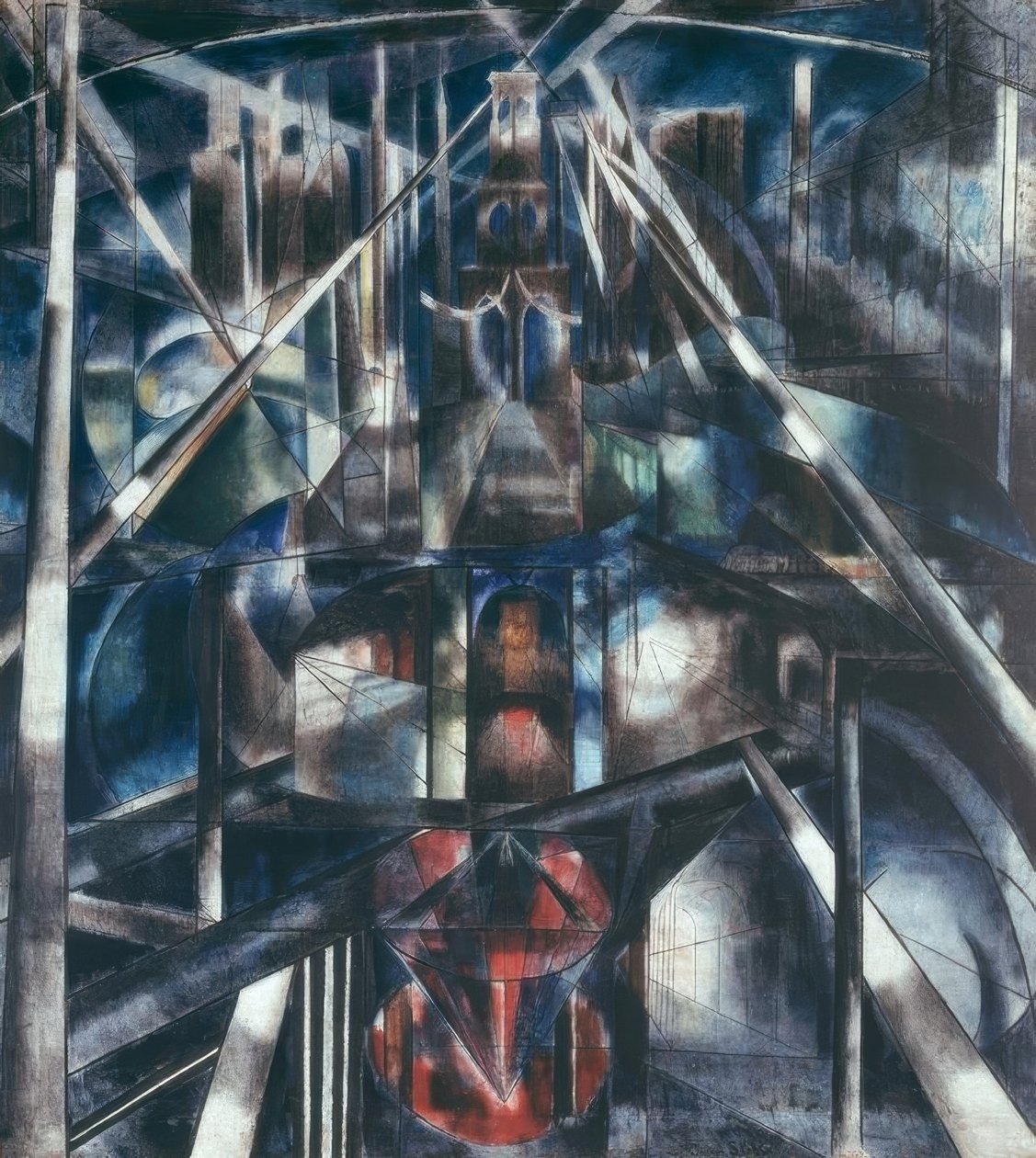 Brooklyn Bridge av Joseph Stella