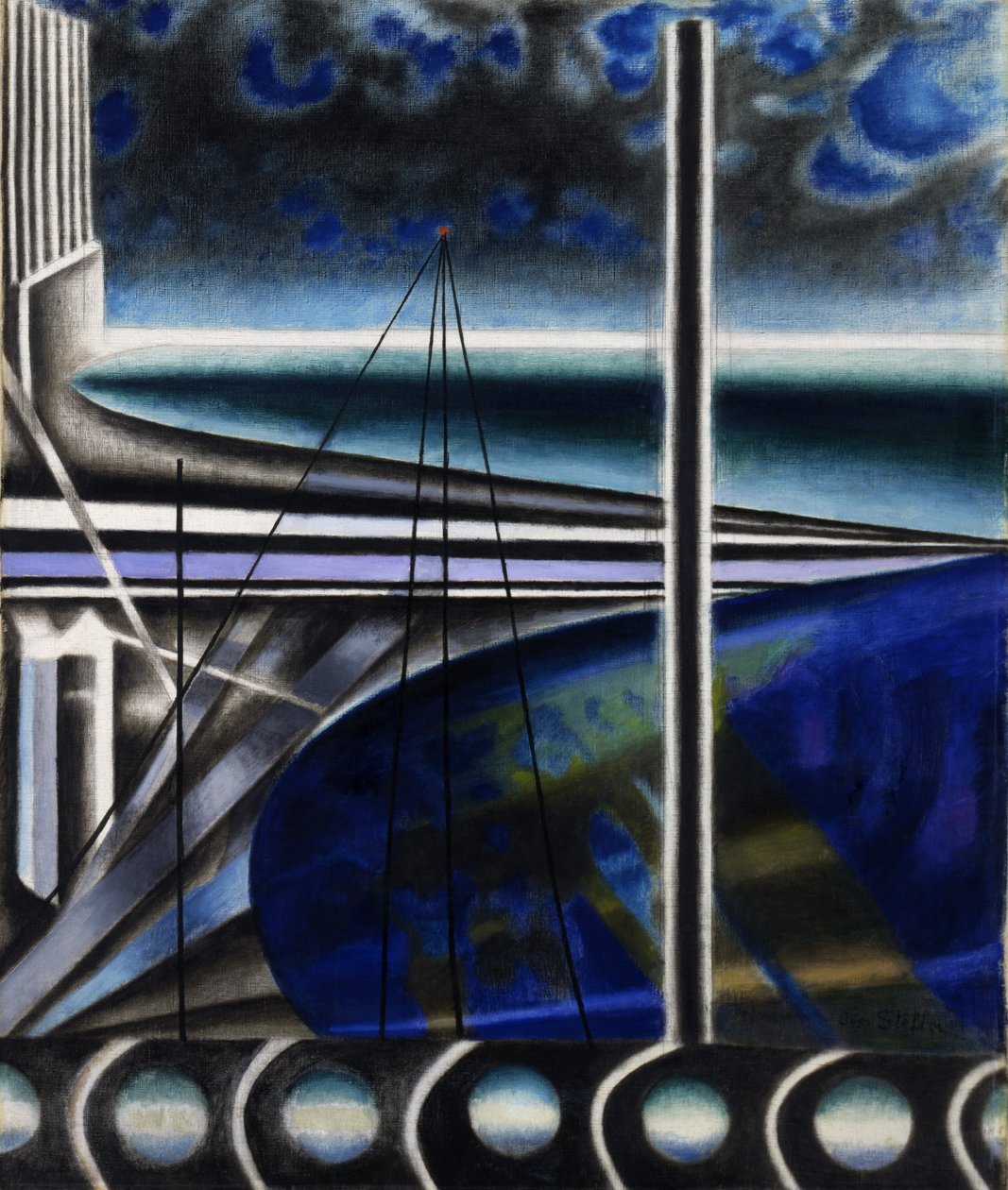 Metropolitan Port av Joseph Stella