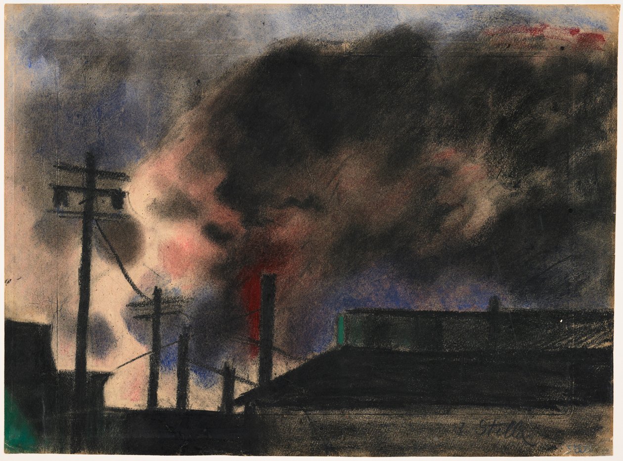 Pittsburgh Factory Scene av Joseph Stella