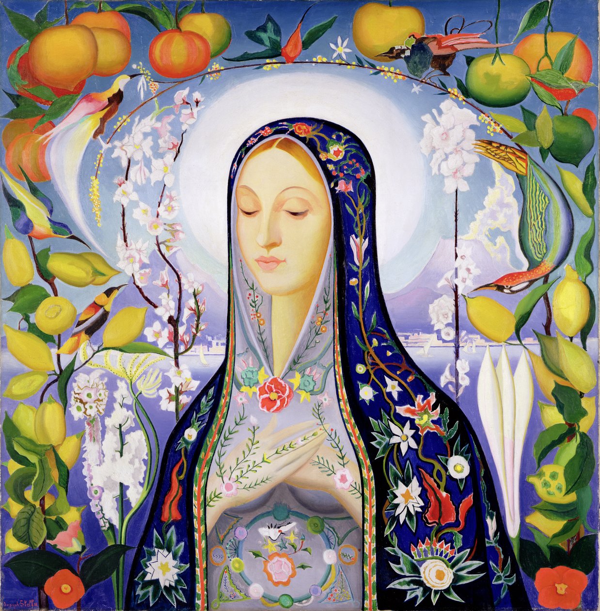 The Virgin (olja på duk) av Joseph Stella