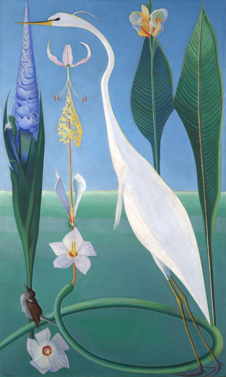 Den vita hägern av Joseph Stella