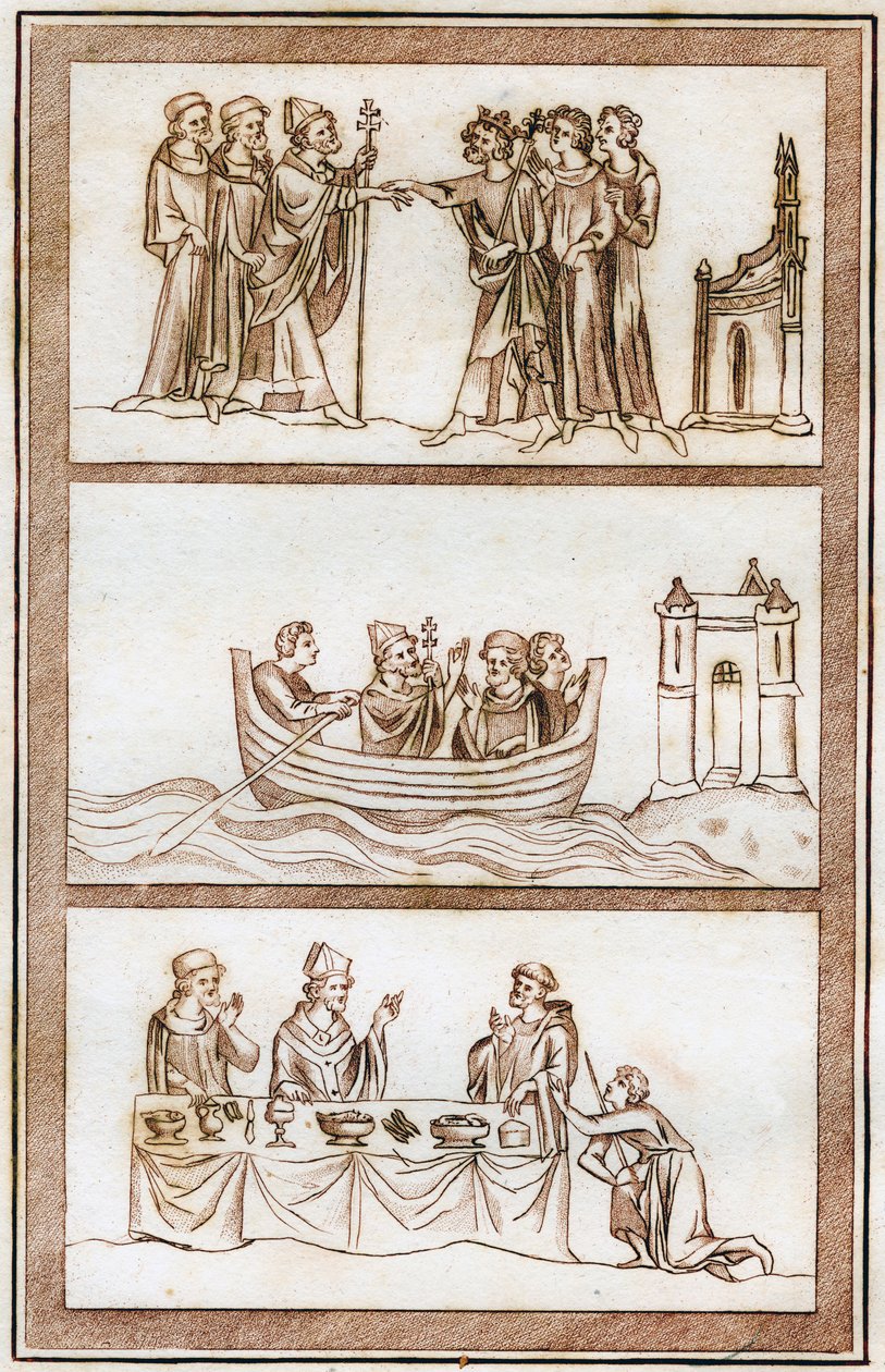 Thomas Beckets liv, 1801. av Joseph Strutt
