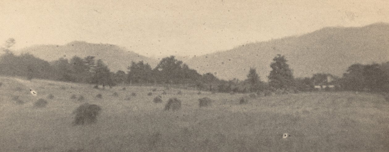 Landskap med träd och berg av Joseph T. Keiley
