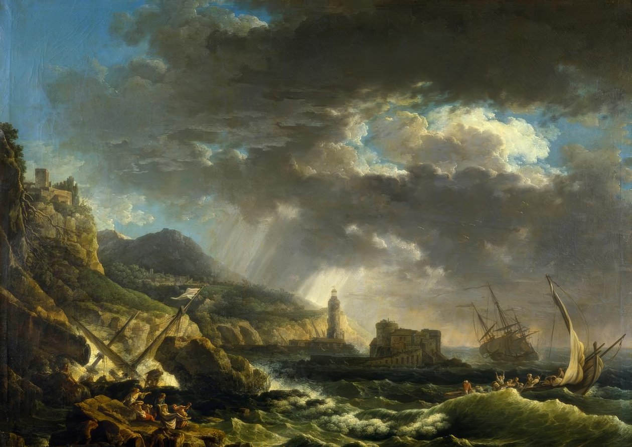 Skeppsvraket av Claude Joseph Vernet