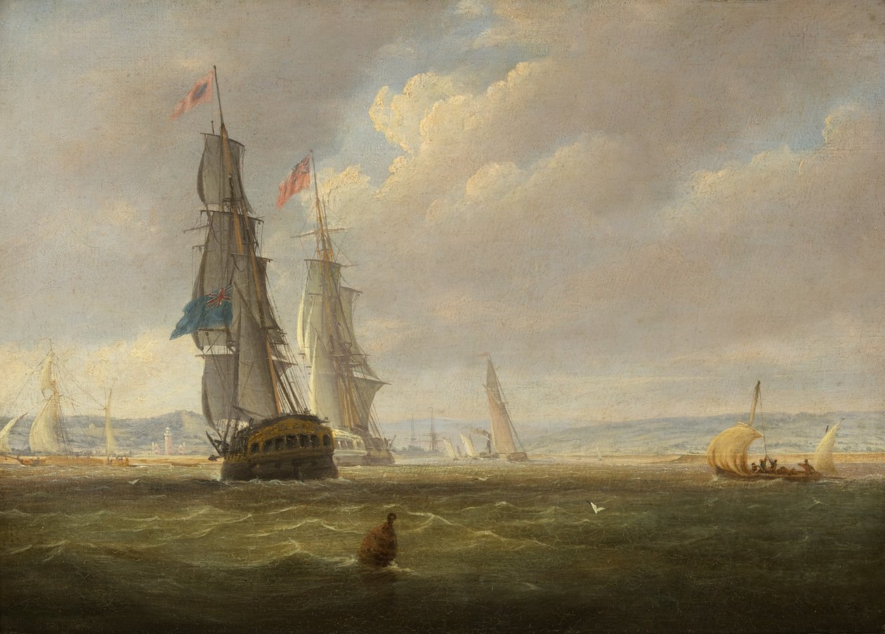 Fartyg på väg in i Avon av Joseph Walter
