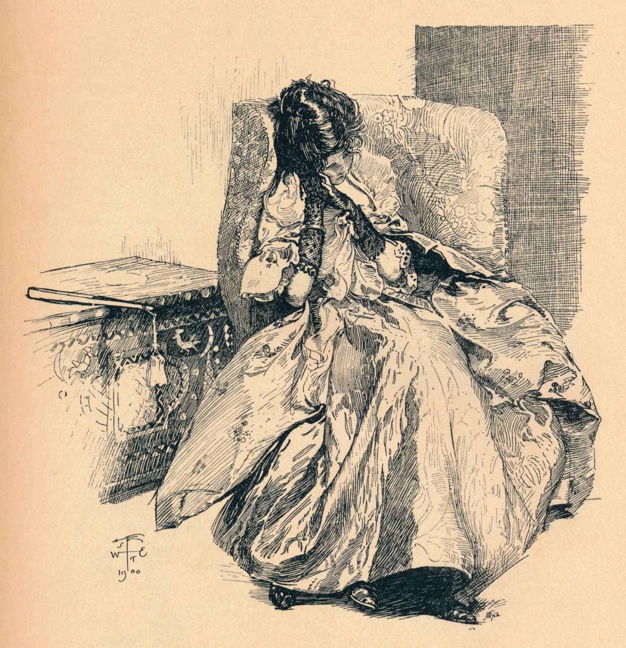 A Reverie, c1900 av Joseph Walter West