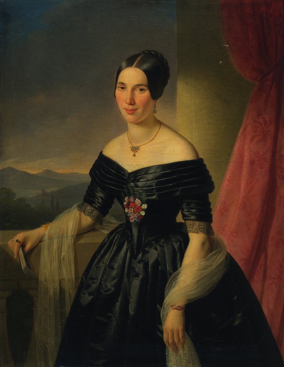 porträtt av en dam av Joseph Weidner