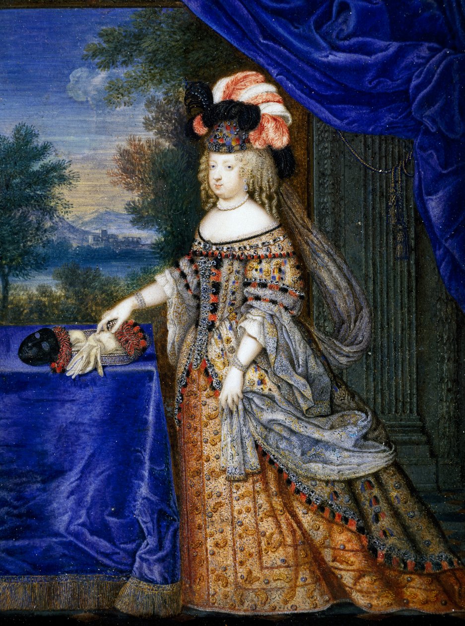 Maria Theresia av Spanien (tempera på papper) av Joseph Werner