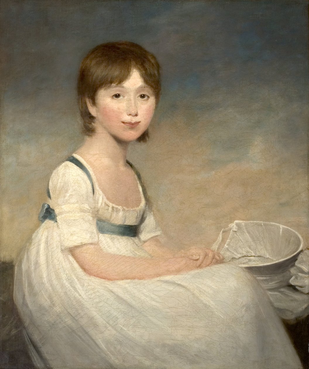 Porträtt av en flicka, 1700-talet av Joseph Wright