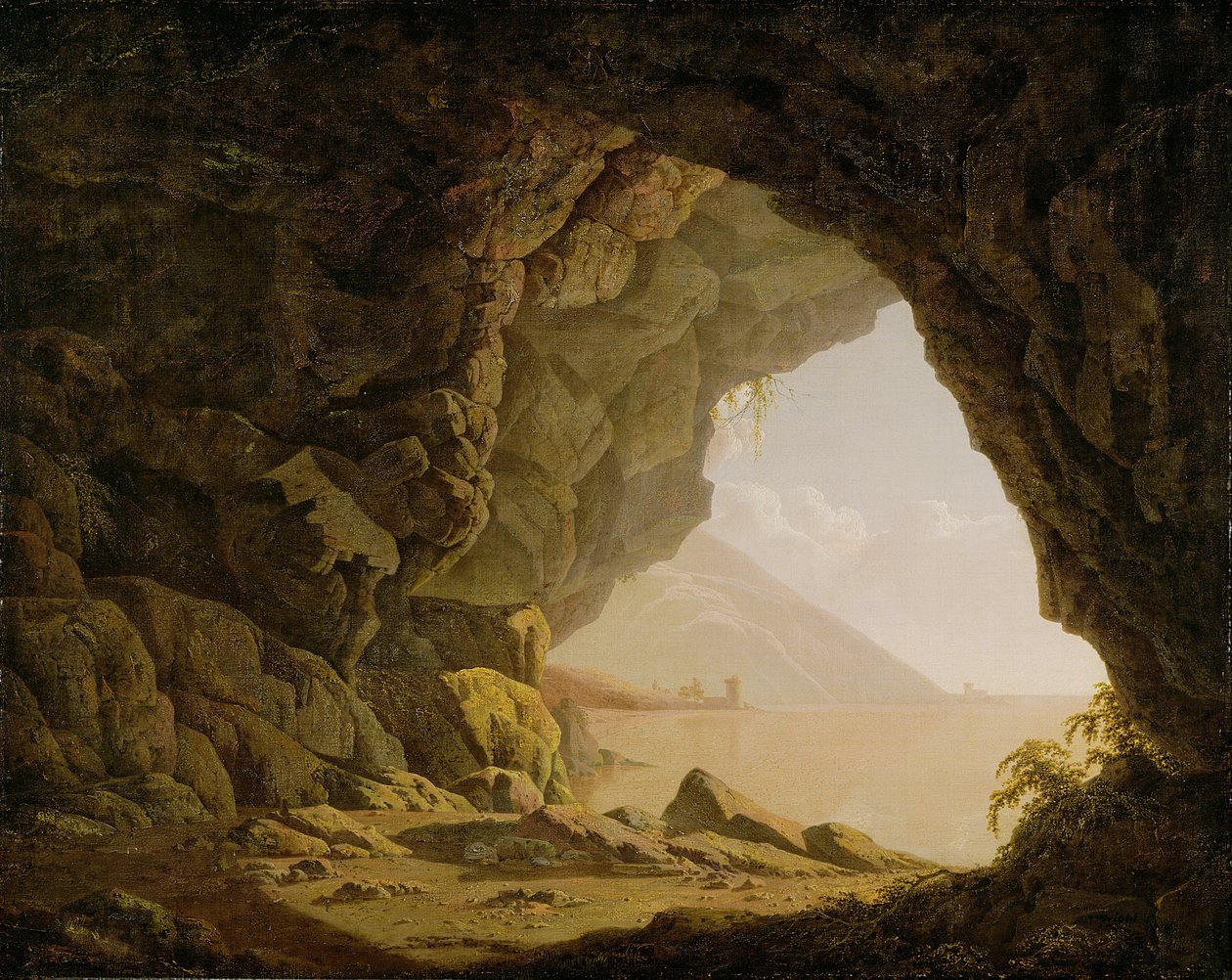 Cavern, nära Neapel, 1774 av Joseph Wright of Derby