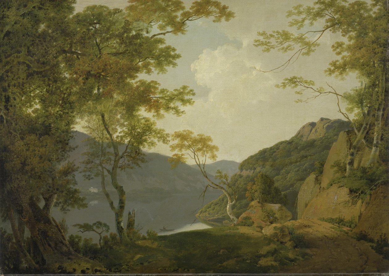 Lake Scene av Joseph Wright of Derby