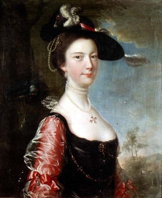 Porträtt av Anne Hanway av Joseph Wright of Derby