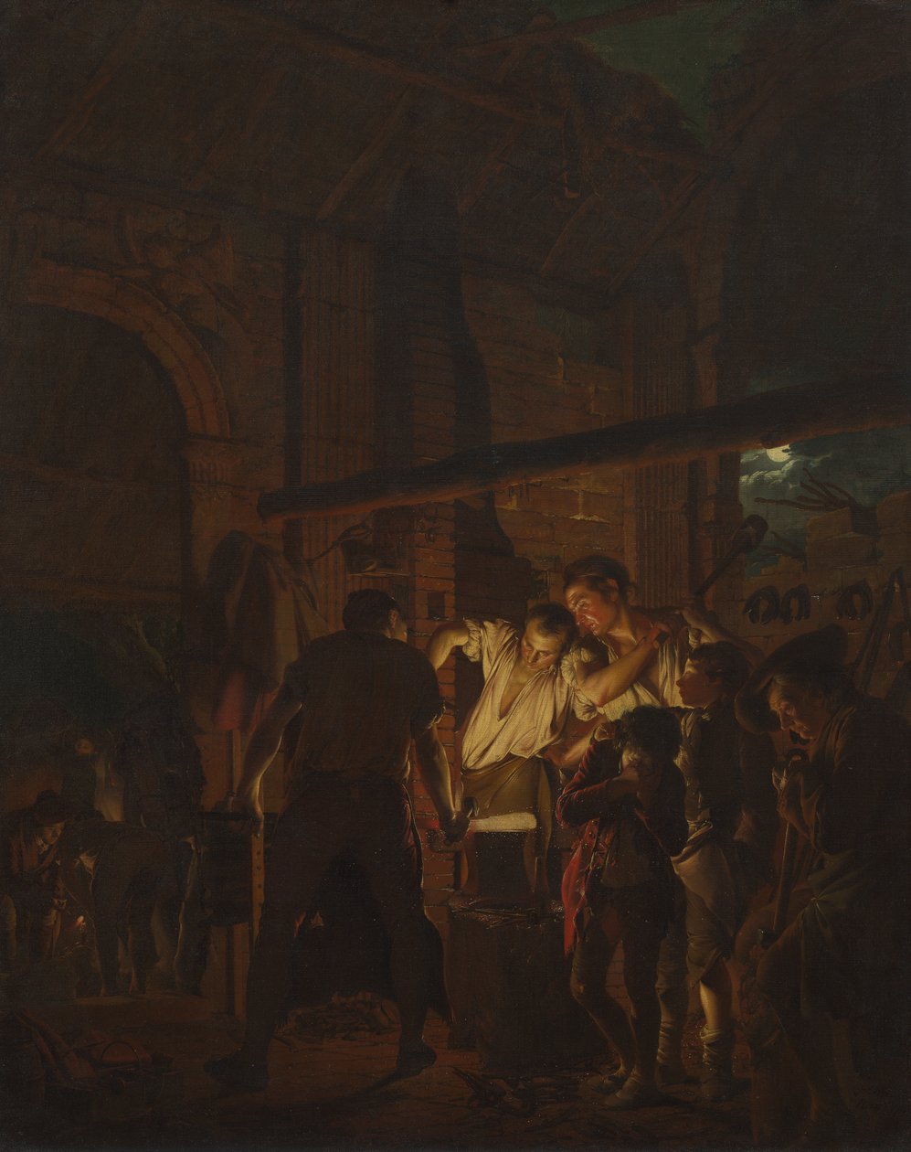 Smidesaffären av Joseph Wright of Derby