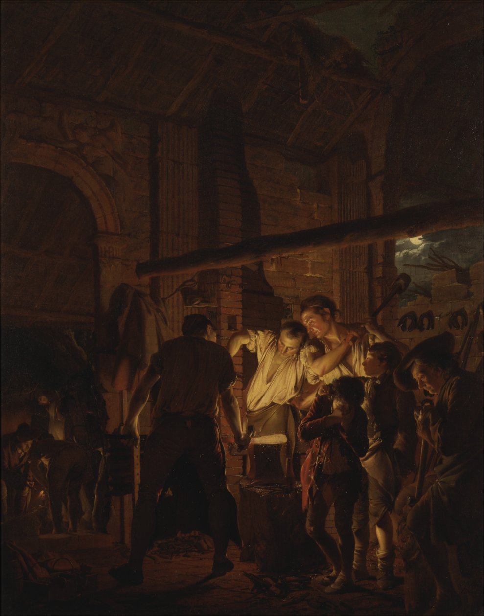 Smedens verkstad av Joseph Wright of Derby
