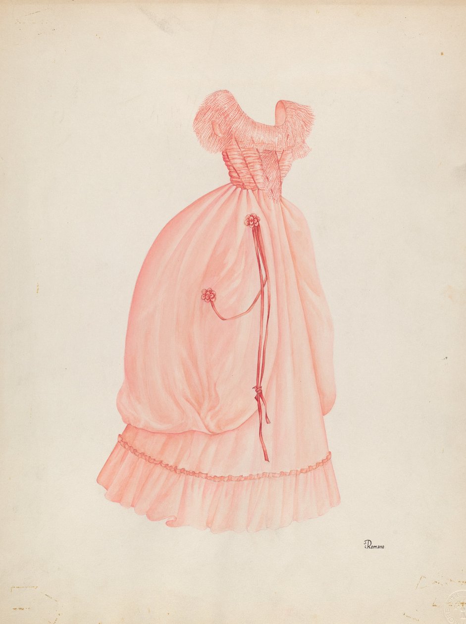Klänning, c. 1940. av Josephine C. Romano