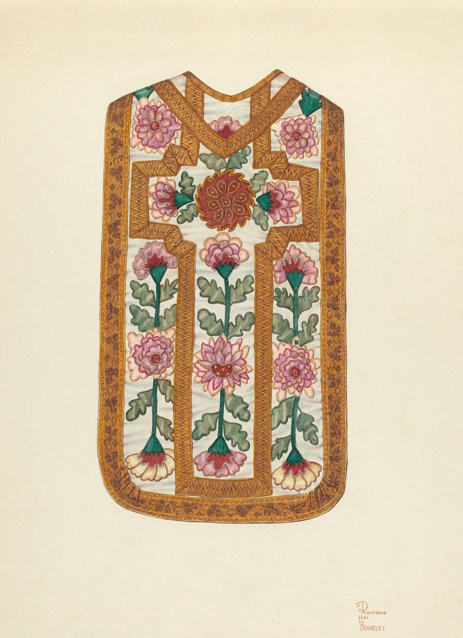 Kyrklig klädsel, ca. 1939 av Josephine C. Romano