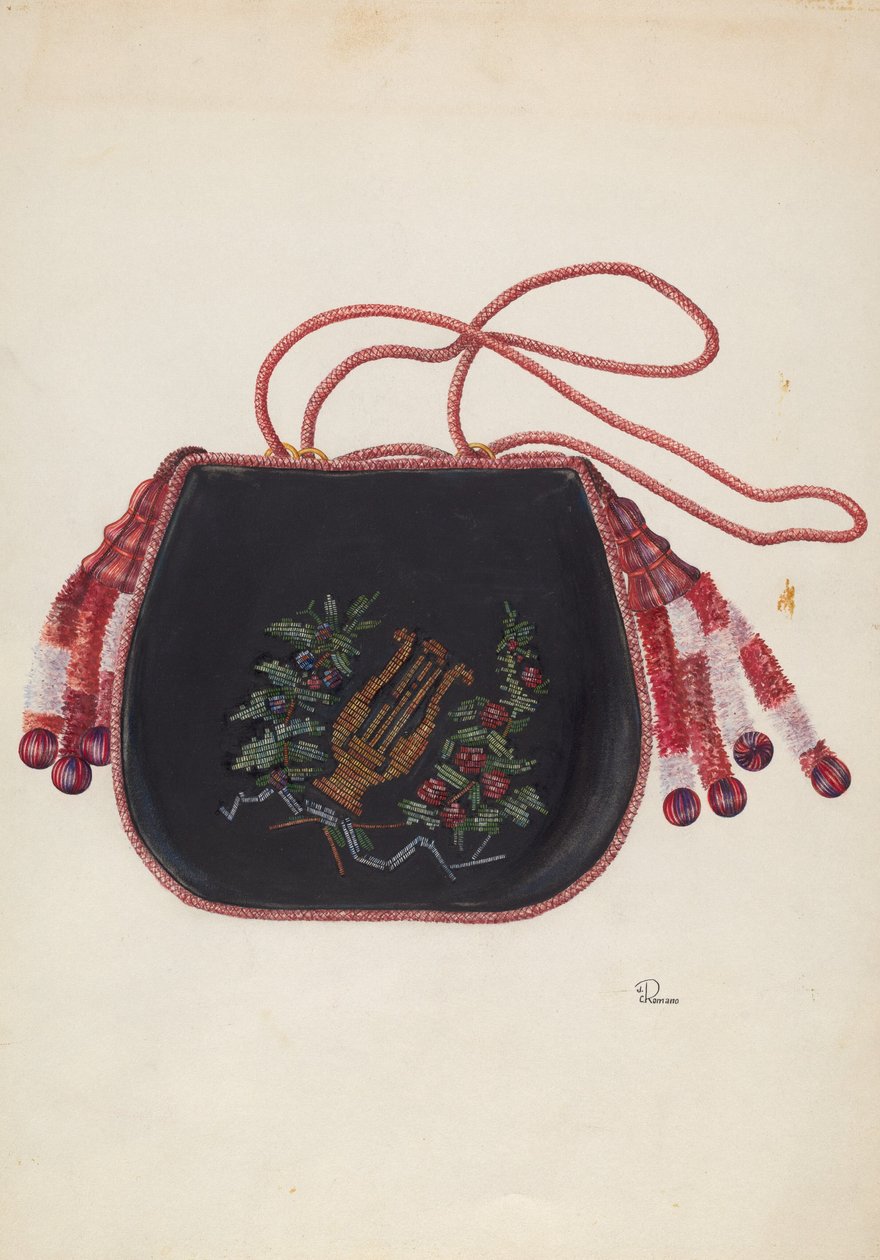 Handväska, c. 1938. av Josephine C. Romano