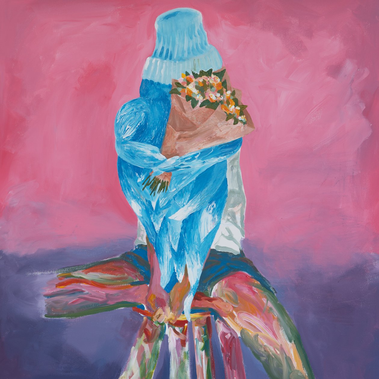 Chasing Love, 2023 (akryl på duk) av Josephine Henning