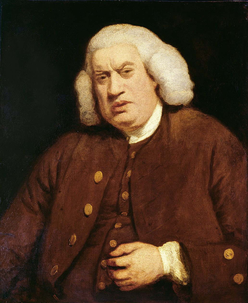Picha ya Dk. Samuel Johnson (1709-84) swed av Joshua Reynolds